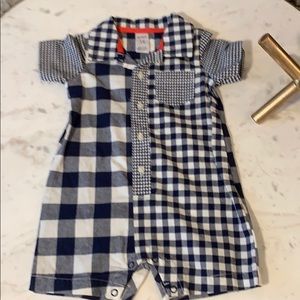 Plaid onesie